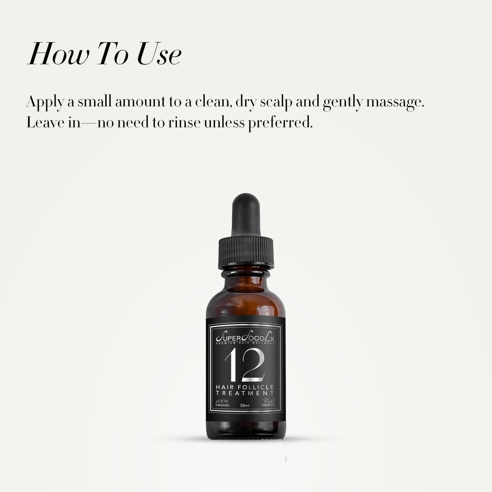 
                      
                        12 HAIR FOLLICLE TREATMENT
                      
                    