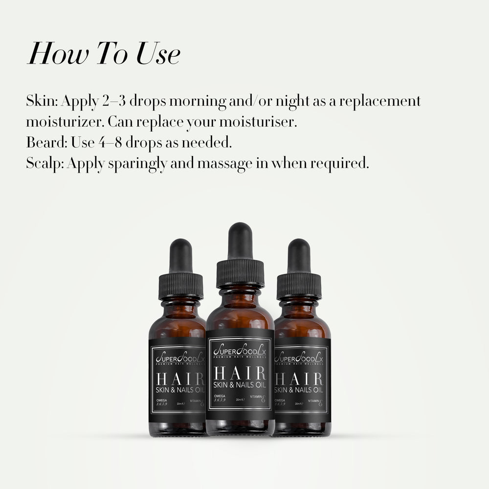 
                      
                        HAIR SKIN AND NAIL OIL
                      
                    